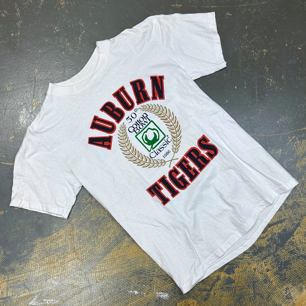 Auburn Tigers Football Sec Cotton Bowl 1986 Ncaa Logo Shirt Medium